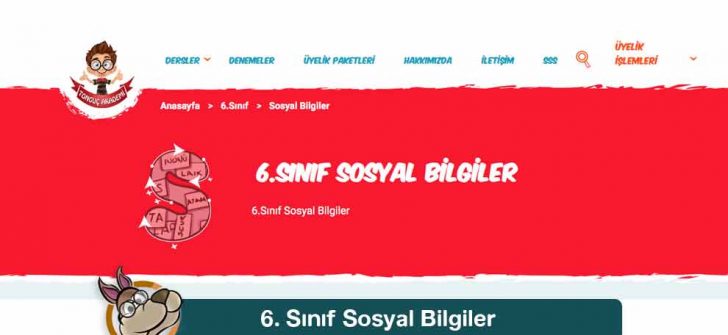 6. Sınıf Sosyal Bilgiler