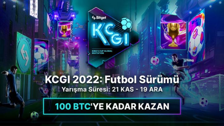 Bitget, 100 BTC Ödül Havuzlu KCGI 2022: Futbol Yarışmasını Başlatıyor
